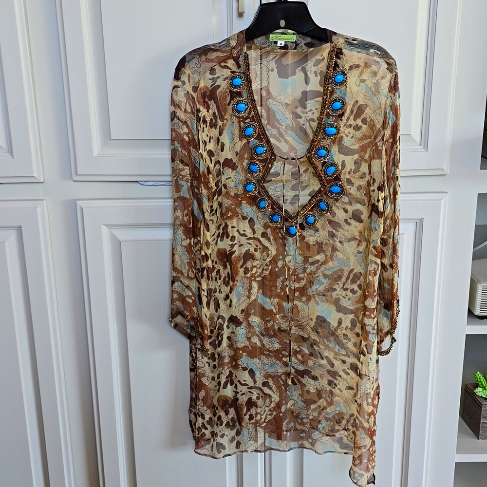 Tropical Flair Scarflike Tunic
